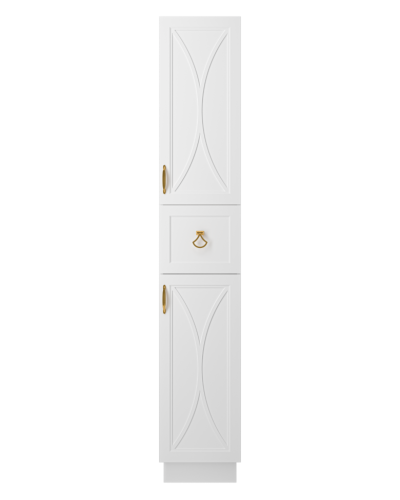 Амбра - 35 Пенал правый белый