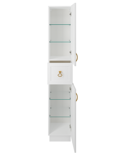 Амбра - 35 Пенал правый белый