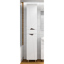 Грани - 35 Пенал с ящиком правый на ножках ( эмаль)