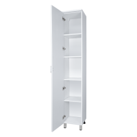 Дива - 35 Пенал напольный белый левый