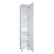 Дива - 35 Пенал напольный белый правый