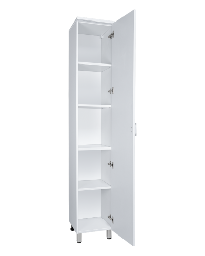 Дива - 35 Пенал напольный белый правый