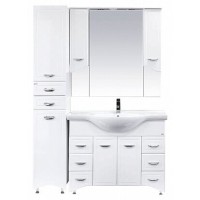 Дрея - 35 Пенал 2 ящ./ Б/К белая эмаль лев.