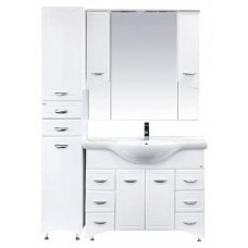 Дрея - 35 Пенал 2 ящ./ Б/К белая эмаль лев.