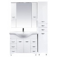 Дрея - 35 Пенал 2 ящ./ Б/К белая эмаль прав.