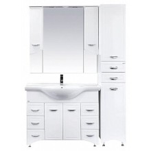 Дрея - 35 Пенал 2 ящ./ Б/К белая эмаль прав.