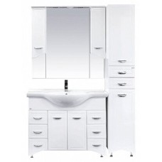 Дрея - 35 Пенал 2 ящ./ Б/К белая эмаль прав.