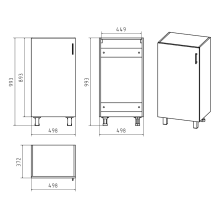 Купер - 50 Полупенал напольный левый