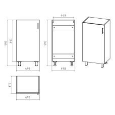 Купер - 50 Полупенал напольный левый