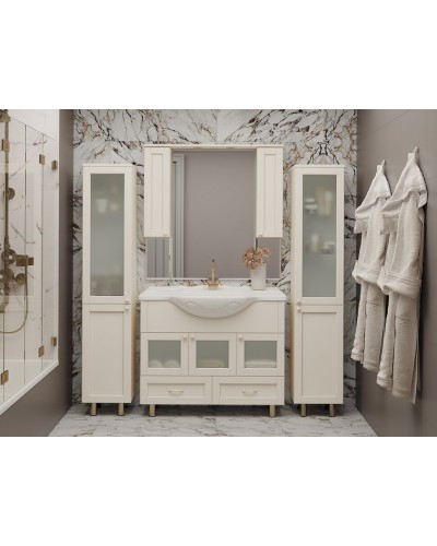 Латте - 35 Пенал правый бежевая эмаль