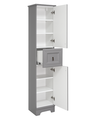 Лувр - 35 Пенал с 1 ящ. серый прав. О