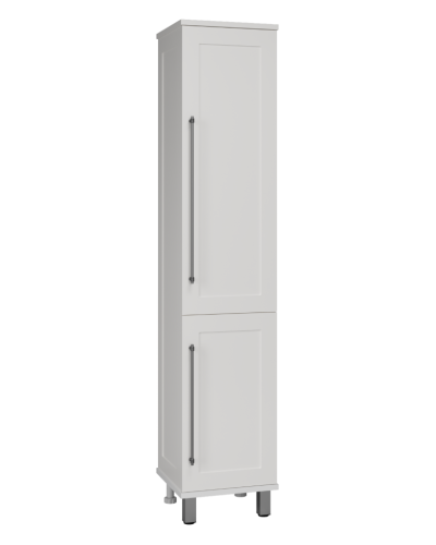 Марта - 35 Пенал белая эмаль (глянец) правый с Б/К