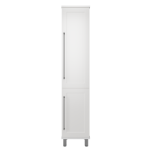 Марта - 35 Пенал белая эмаль (глянец) правый с Б/К