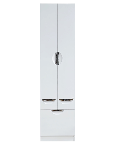 Орхидея - 50 Пенал белая эмаль без корзины с 2 ящ.