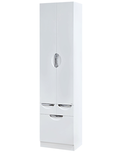 Орхидея - 50 Пенал белая эмаль без корзины с 2 ящ.