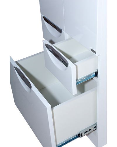 Орхидея - 50 Пенал белая эмаль без корзины с 2 ящ.