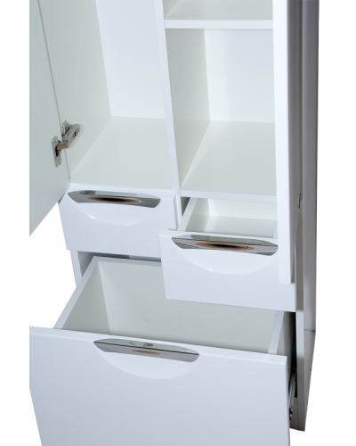 Орхидея - 50 Пенал белая эмаль без корзины с 2 ящ.