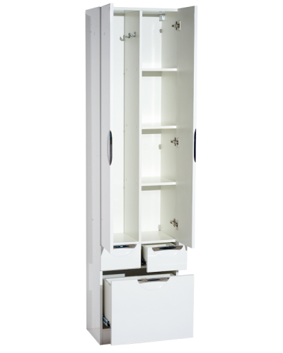 Орхидея - 50 Пенал белая эмаль без корзины с 2 ящ.