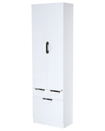 Орхидея - 60 Пенал белая эмаль / Б/К с 2 ящ.