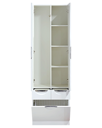 Орхидея - 60 Пенал белая эмаль / Б/К с 2 ящ.