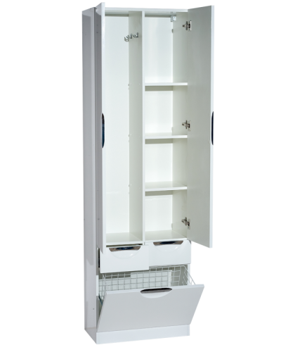 Орхидея - 60 Пенал белая эмаль / Б/К с 2 ящ.