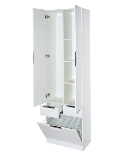 Орхидея - 60 Пенал белая эмаль / Б/К с 2 ящ.