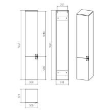 Сахара - 30 Пенал белый левый О