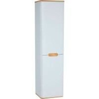 Шкаф пенал Vitra Sento 40 R 60842 подвесной с бельевой корзиной Белый матовый