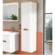 Шкаф пенал Vitra Sento 40 R 60842 подвесной с бельевой корзиной Белый матовый