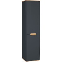 Шкаф пенал Vitra Sento 40 L 60856 подвесной с бельевой корзиной Антрацит матовый