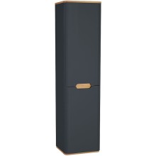 Шкаф пенал Vitra Sento 40 L 60856 подвесной с бельевой корзиной Антрацит матовый