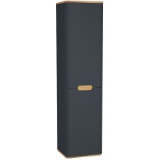 Шкаф пенал Vitra Sento 40 L 60856 подвесной с бельевой корзиной Антрацит матовый