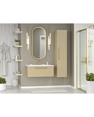 ALICANTE - 35 Пенал подвесной универс. капучино