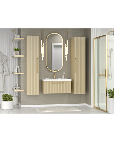 ALICANTE - 35 Пенал подвесной универс. капучино