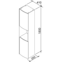 Боковой пенал береза/белый Ravak SB Rosa X000000166