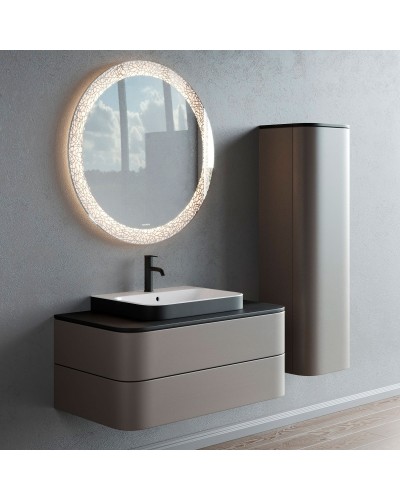Шкаф пенал Duravit Happy D 2 Plus 40 R HP1261R9292 подвесной Stone Grey Satin Matt