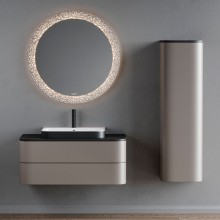 Шкаф пенал Duravit Happy D 2 Plus 40 R HP1261R9292 подвесной Stone Grey Satin Matt