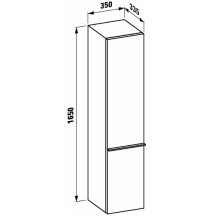 Пенал левосторонний белый матовый Laufen Case  4.0202.1.075.463.1
