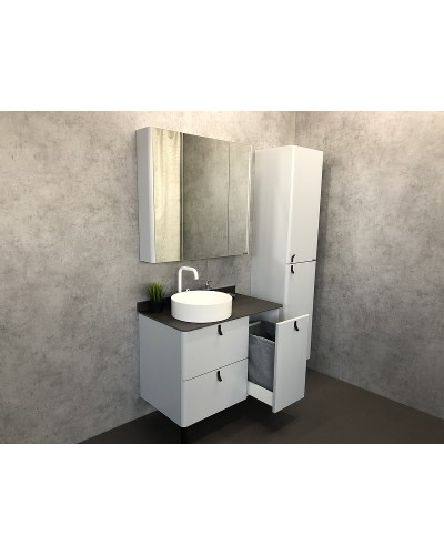 Шкаф пенал Comforty Сорренто 40 00-00000818 Светло серый