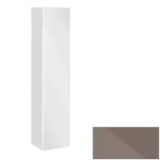 Пенал правосторонний с корзиной матовый трюфель/матовый трюфель стекло KEUCO Royal Reflex 34031140002