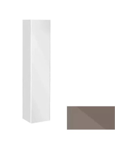 Пенал правосторонний с корзиной матовый трюфель/матовый трюфель стекло KEUCO Royal Reflex 34031140002