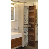 Пенал правосторонний с корзиной белый/олива KEUCO Edition 300 30311389102