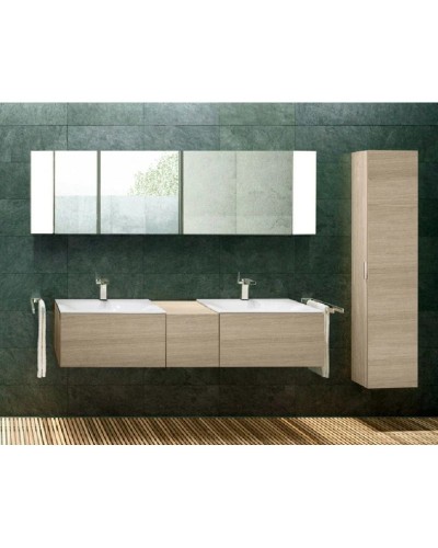 Пенал правосторонний с корзиной платиновый дуб/платиновый дуб KEUCO Edition 11 31331440002