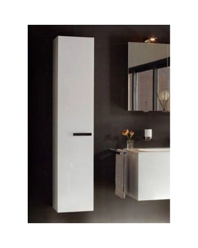 Пенал левосторонний с корзиной белый глянец/белое стекло KEUCO Royal Universe 32731210001