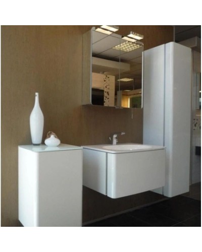 Пенал правосторонний с корзиной белый глянец/белый глянец KEUCO Elegance 31631363602