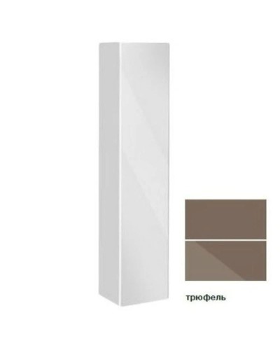 Пенал левосторонний с корзиной матовый трюфель/трюфель стекло KEUCO Royal Reflex 34031140001