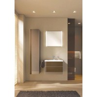 Пенал левосторонний с корзиной матовый трюфель/трюфель стекло KEUCO Royal Reflex 34031140001