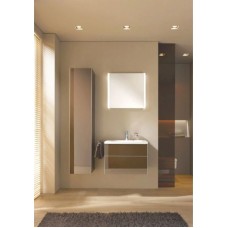 Пенал левосторонний с корзиной матовый трюфель/трюфель стекло KEUCO Royal Reflex 34031140001