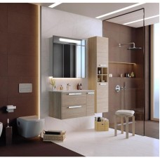 Шкаф пенал Roca Lago 35 857297444 подвесной Светлый дуб