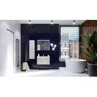 Шкаф пенал Roca Ronda 32 ZRU9303006 R подвесной Бетон Белый матовый